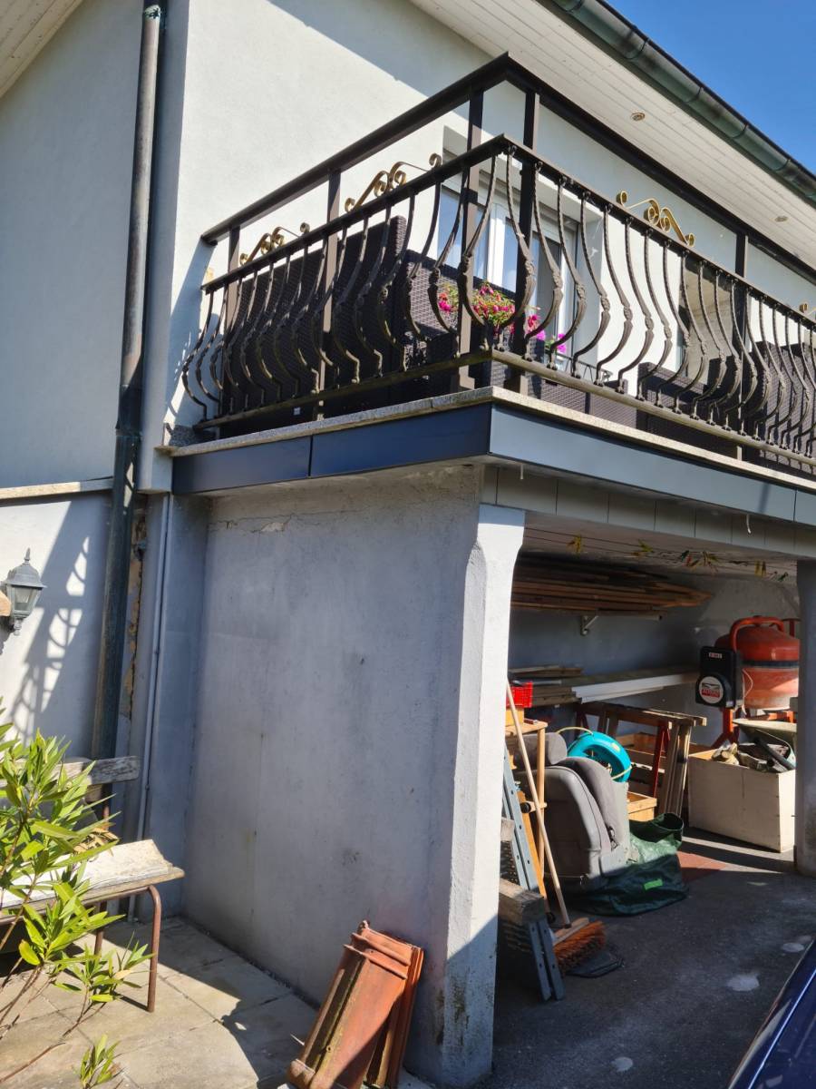 Habillage bandeau terrasse en aluminium