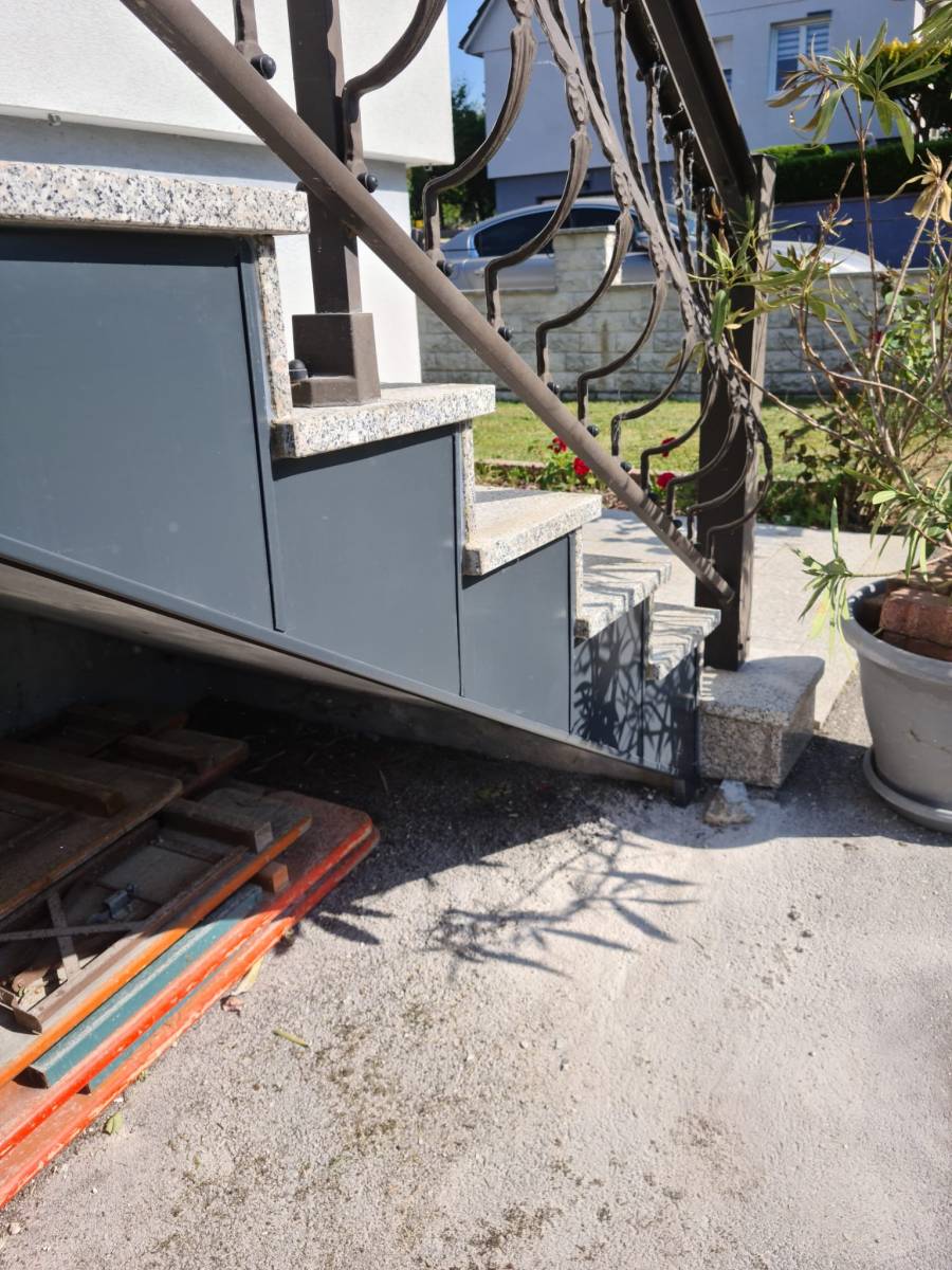 Habillage bandeau terrasse en aluminium