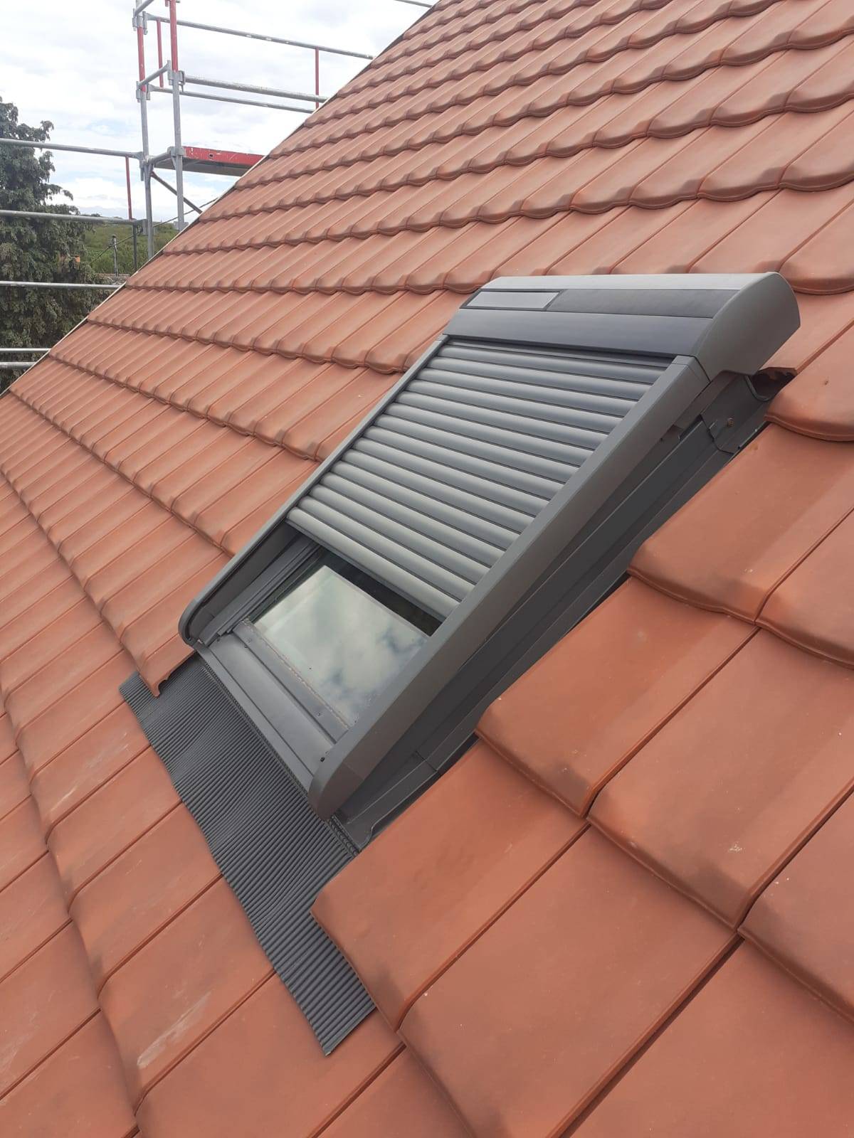 Pose de volet solaire