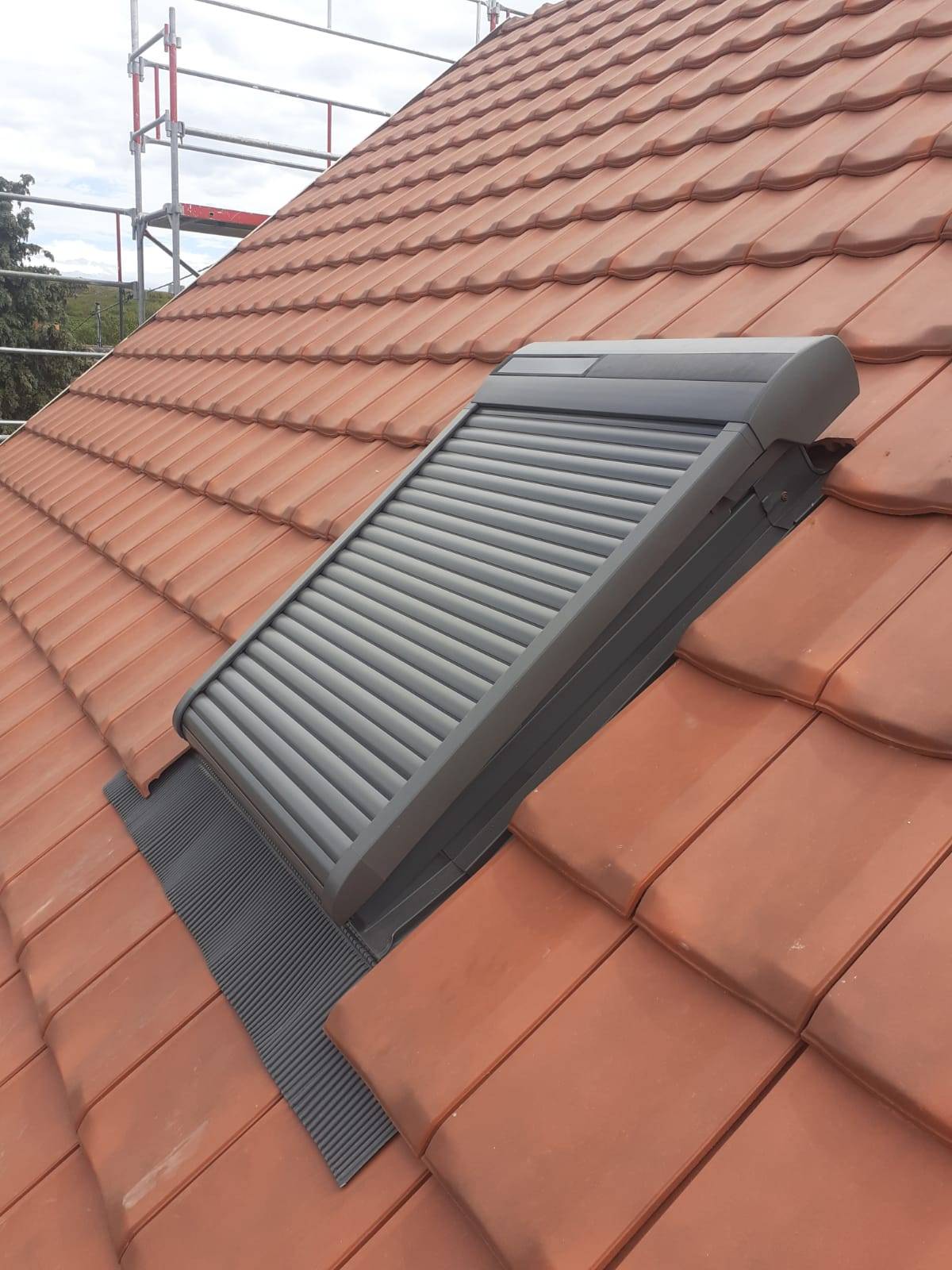 Pose de volet solaire